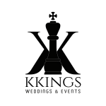 Kkings Logo Black with White Lines PNG